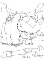 coloriage appa le bison volant de aang l avatar